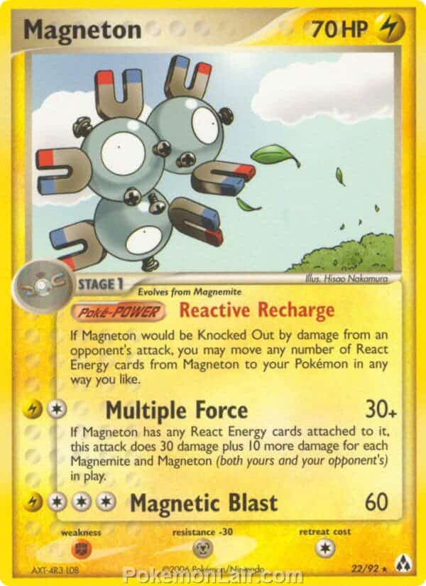 2006 Pokemon Trading Card Game EX Legend Maker Set 22 Magneton