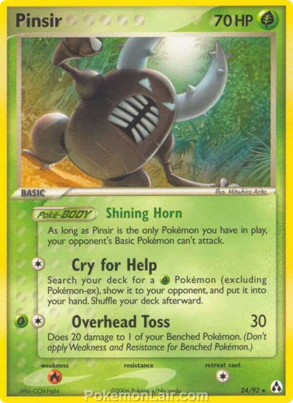 2006 Pokemon Trading Card Game EX Legend Maker Set 24 Pinsir