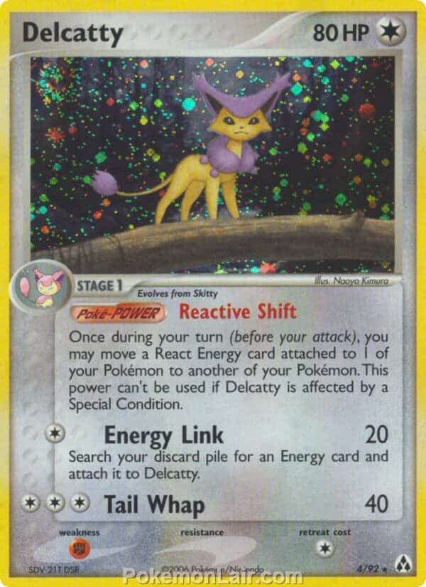 2006 Pokemon Trading Card Game EX Legend Maker Set 4 Delcatty