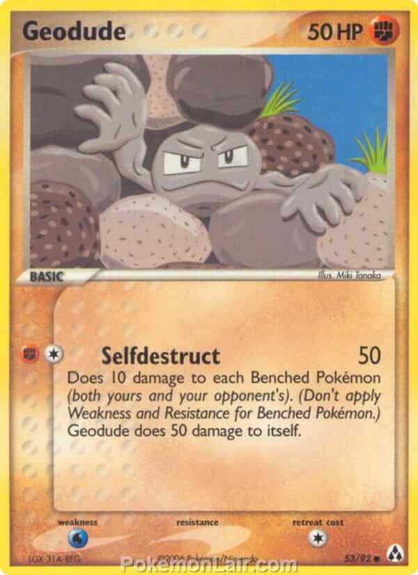 2006 Pokemon Trading Card Game EX Legend Maker Set 53 Geodude