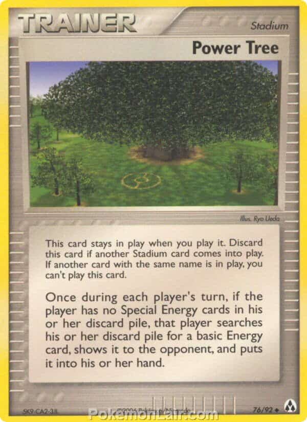 2006 Pokemon Trading Card Game EX Legend Maker Set 76 Power Tree