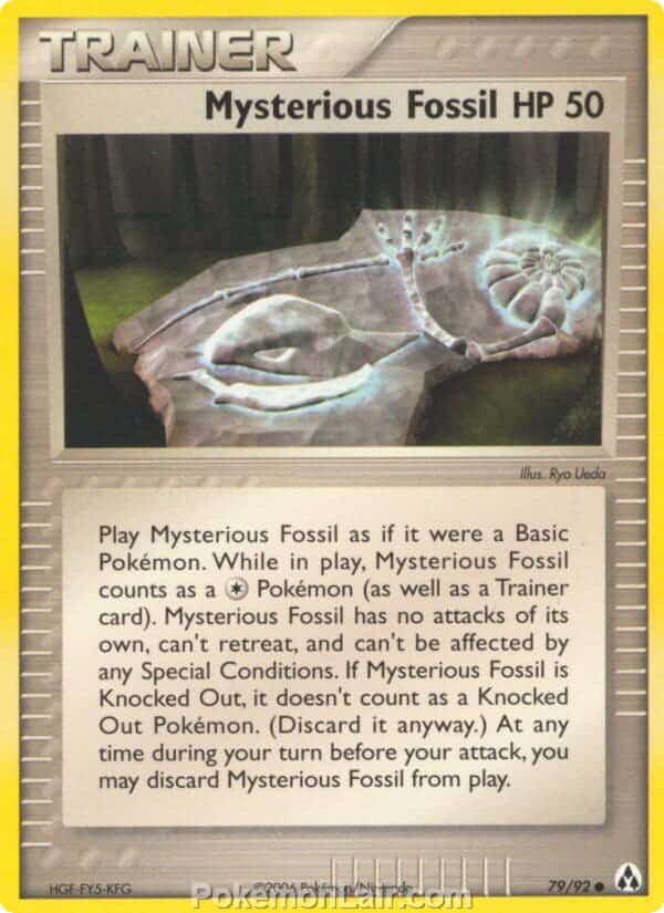 2006 Pokemon Trading Card Game EX Legend Maker Set 79 Mysterious Fossil