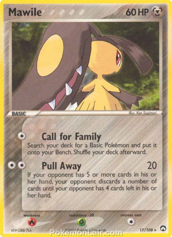 2007 Pokemon Trading Card Game EX Power Keepers Price List – 17 Mawile