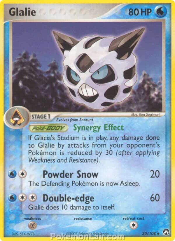 2007 Pokemon Trading Card Game EX Power Keepers Price List – 30 Glalie