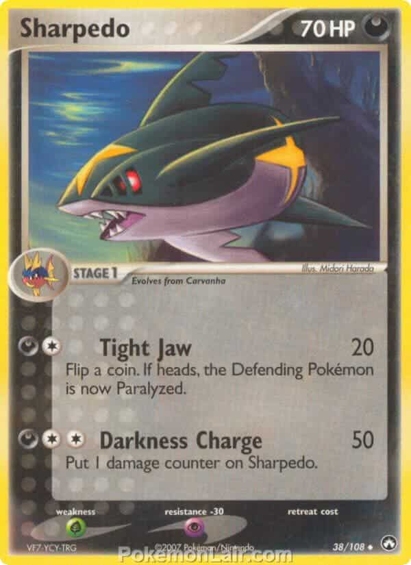 2007 Pokemon Trading Card Game EX Power Keepers Price List – 38 Sharpedo