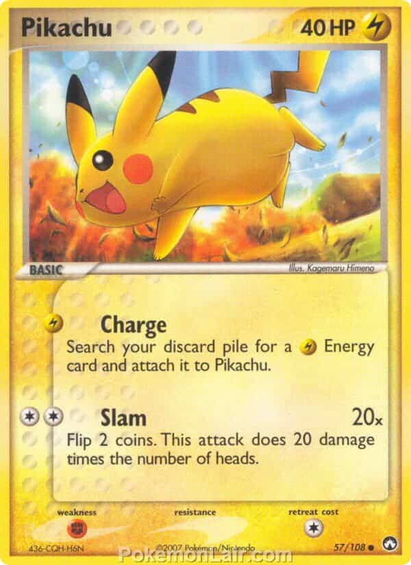 2007 Pokemon Trading Card Game EX Power Keepers Price List – 57 Pikachu