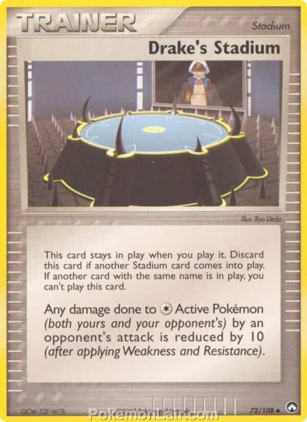 2007 Pokemon Trading Card Game EX Power Keepers Price List – 72 Drakes Stadium