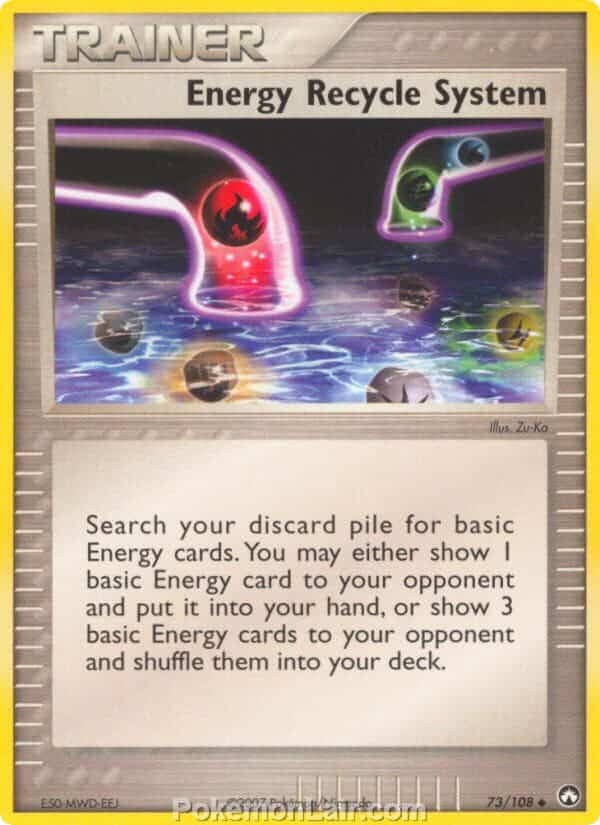 2007 Pokemon Trading Card Game EX Power Keepers Price List – 73 Energy Recycle System