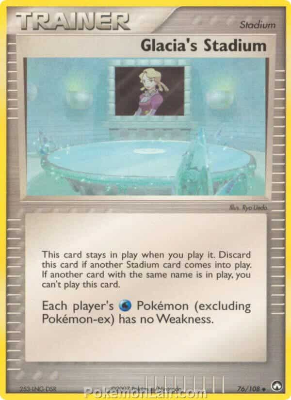 2007 Pokemon Trading Card Game EX Power Keepers Price List – 76 Glacias Stadium