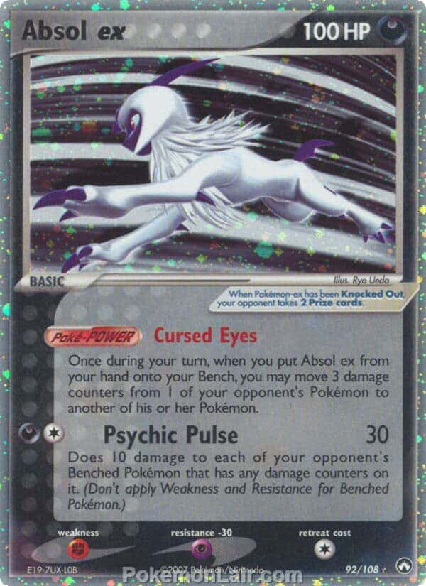 2007 Pokemon Trading Card Game EX Power Keepers Price List – 92 Absol EX
