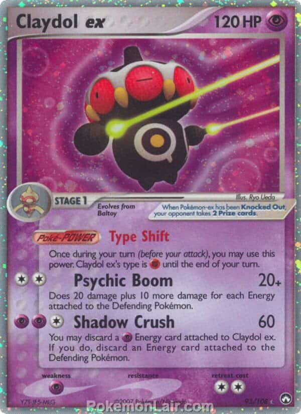 2007 Pokemon Trading Card Game EX Power Keepers Price List – 93 Claydol EX
