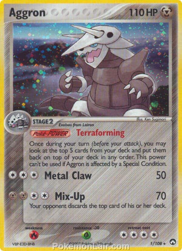 2007 Pokemon Trading Card Game EX Power Keepers Set – 1 Aggron