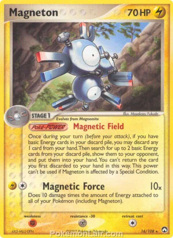 2007 Pokemon Trading Card Game EX Power Keepers Set – 16 Magneton