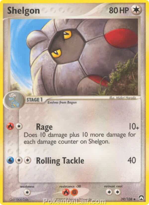 2007 Pokemon Trading Card Game EX Power Keepers Set – 39 Shelgon