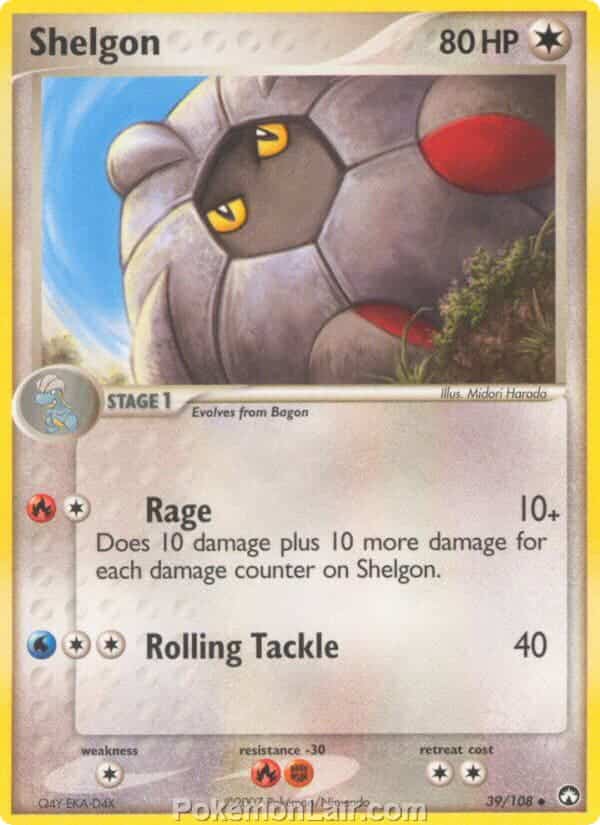 2007 Pokemon Trading Card Game EX Power Keepers Set – 39 Shelgon