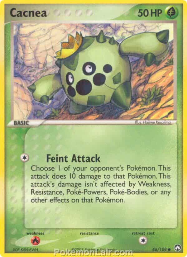 2007 Pokemon Trading Card Game EX Power Keepers Set – 46 Cacnea