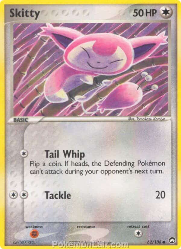 2007 Pokemon Trading Card Game EX Power Keepers Set – 62 Skitty