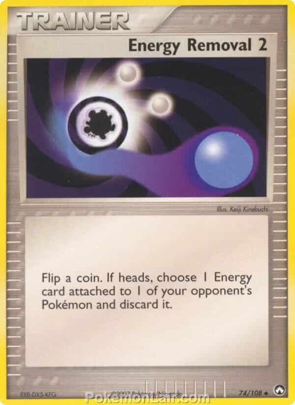 2007 Pokemon Trading Card Game EX Power Keepers Set – 74 Energy Removal 2