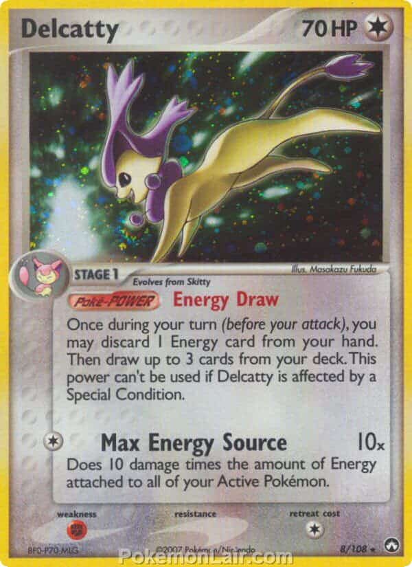 2007 Pokemon Trading Card Game EX Power Keepers Set – 8 Delcatty