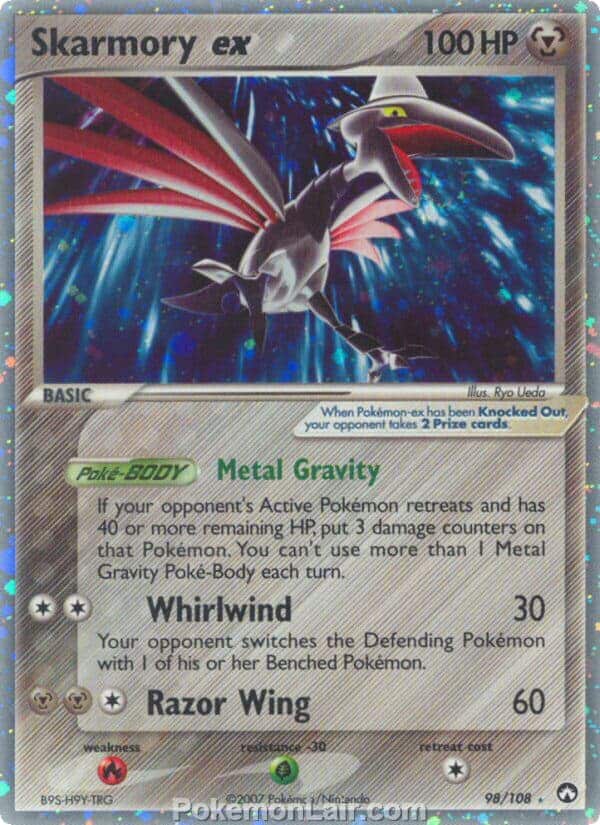 2007 Pokemon Trading Card Game EX Power Keepers Set – 98 Skarmory EX