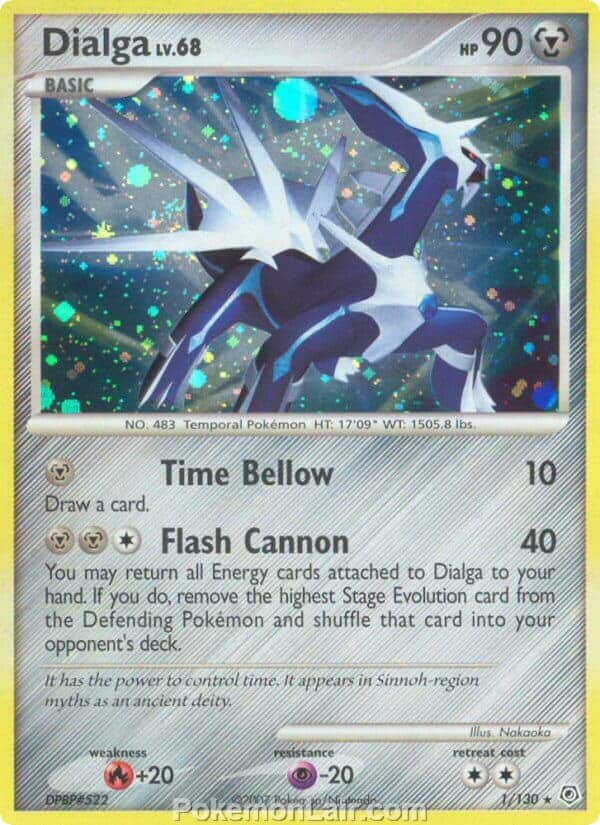 2007 Pokemon Trading Card Game Diamond and Pearl Base Price List – 1 Dialga