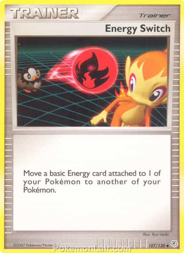 2007 Pokemon Trading Card Game Diamond and Pearl Base Price List – 107 Energy Switch