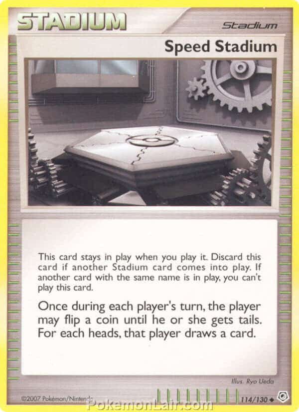 2007 Pokemon Trading Card Game Diamond and Pearl Base Price List – 114 Speed Stadium