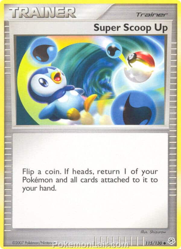 2007 Pokemon Trading Card Game Diamond and Pearl Base Price List – 115 Super Scoop Up