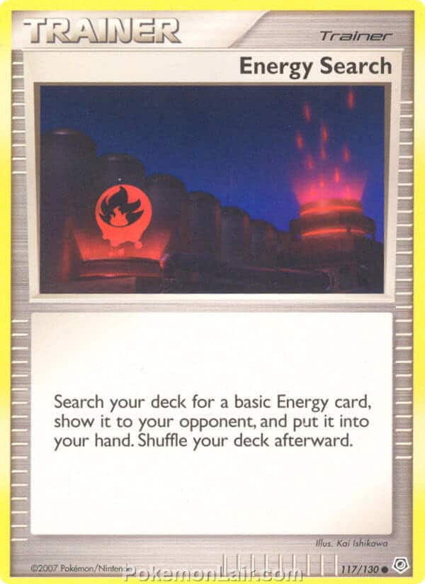 2007 Pokemon Trading Card Game Diamond and Pearl Base Price List – 117 Energy Search