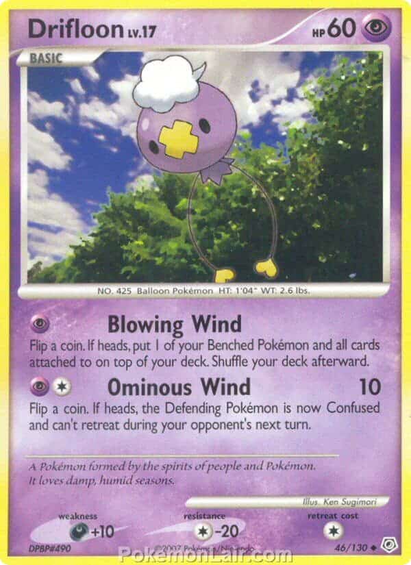 2007 Pokemon Trading Card Game Diamond and Pearl Base Price List – 46 Drifloon