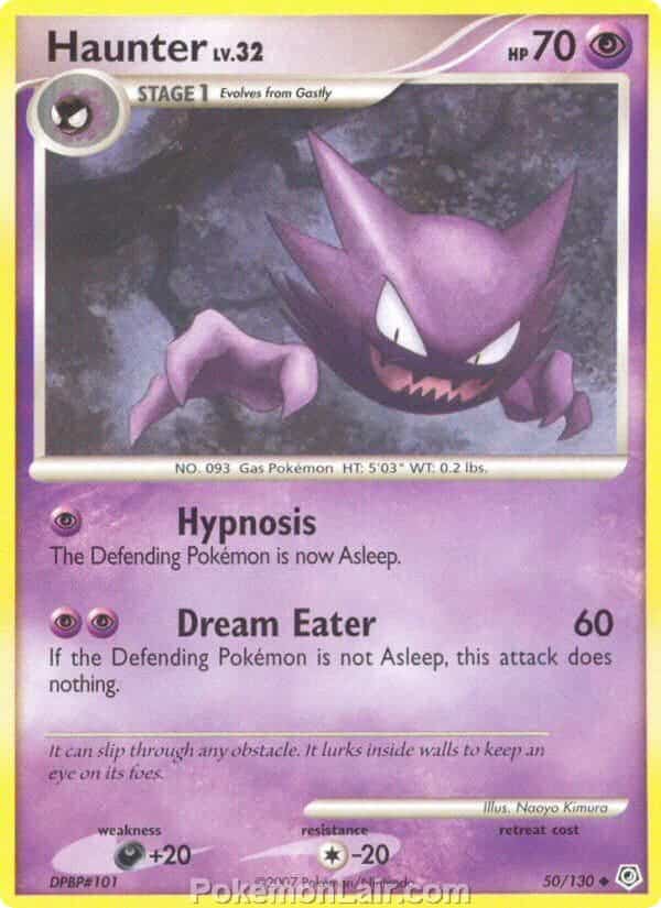 2007 Pokemon Trading Card Game Diamond and Pearl Base Price List – 50 Haunter