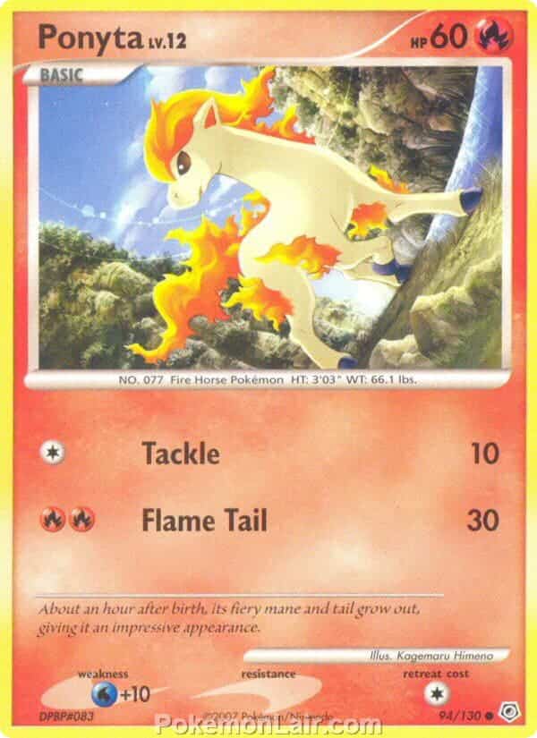 2007 Pokemon Trading Card Game Diamond and Pearl Base Price List – 94 Ponyta