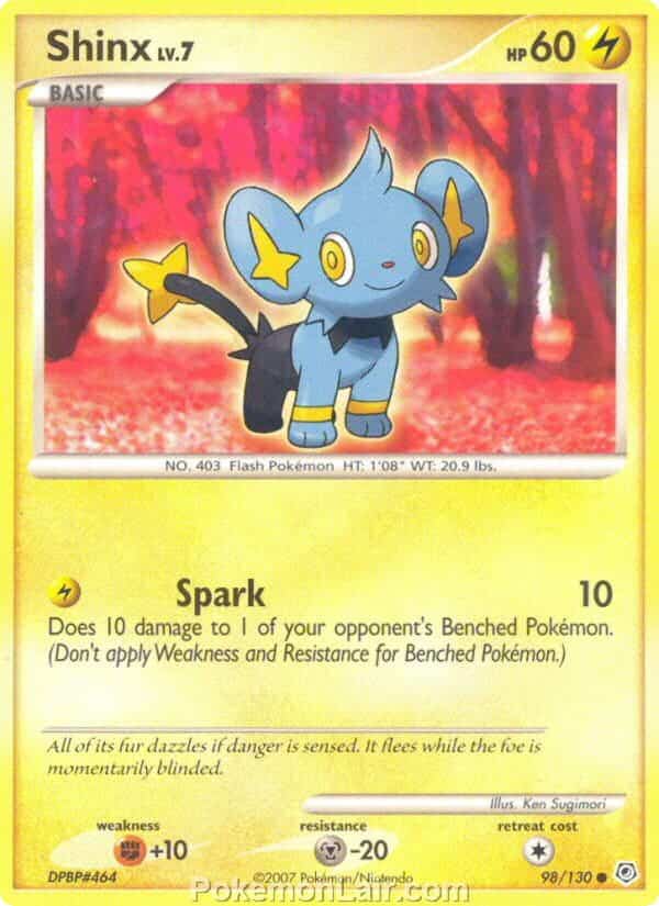 2007 Pokemon Trading Card Game Diamond and Pearl Base Price List – 98 Shinx