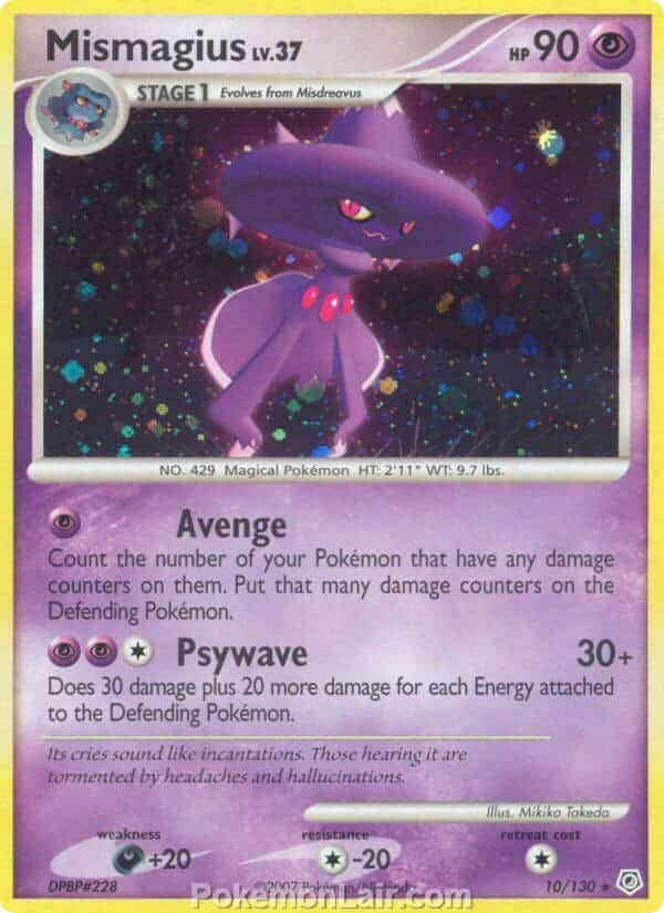 2007 Pokemon Trading Card Game Diamond and Pearl Base Set – 10 Mismagius