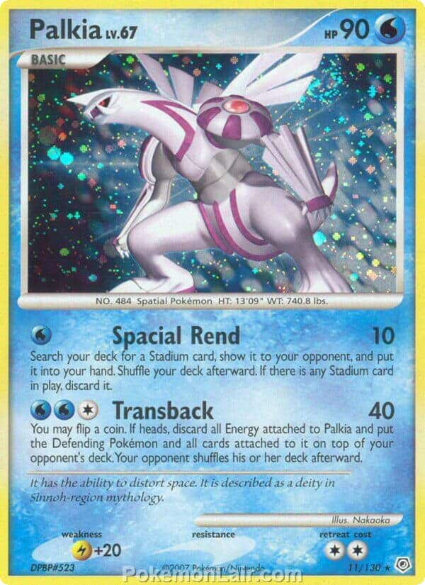 2007 Pokemon Trading Card Game Diamond and Pearl Base Set – 11 Palkia