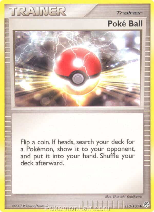 2007 Pokemon Trading Card Game Diamond and Pearl Base Set – 110 Poke Ball