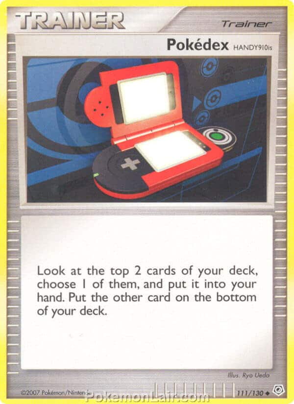 2007 Pokemon Trading Card Game Diamond and Pearl Base Set – 111 Pokedex Handy910is
