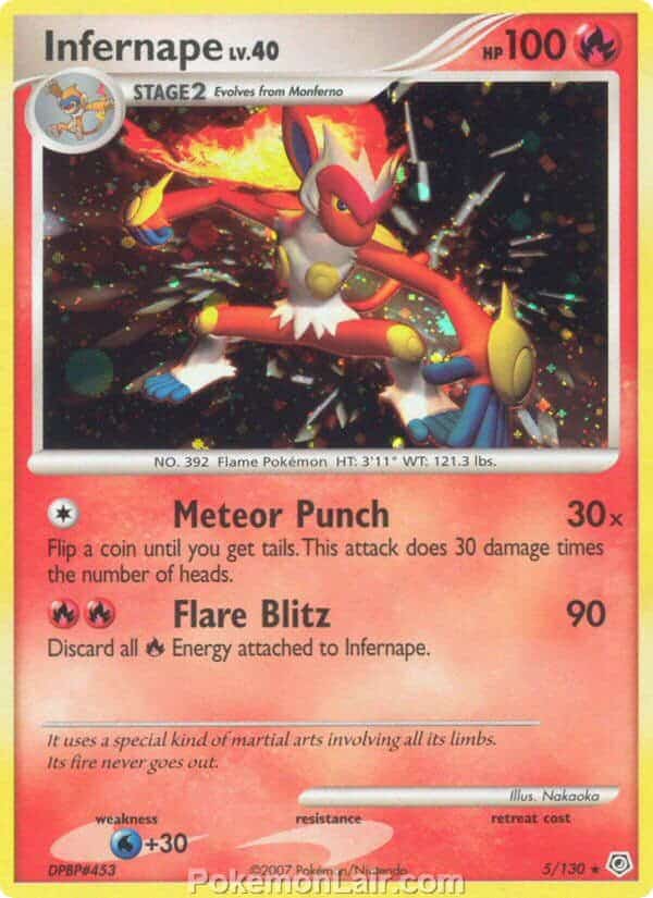 2007 Pokemon Trading Card Game Diamond and Pearl Base Set – 5 Infernape