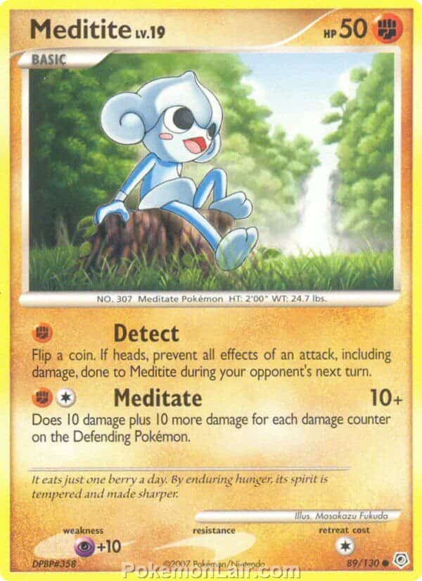 2007 Pokemon Trading Card Game Diamond and Pearl Base Set – 89 Meditite