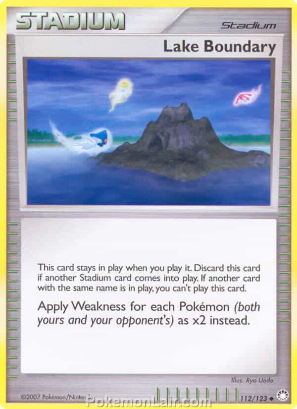 2007 Pokemon Trading Card Game Diamond and Pearl Mysterious Treasures Price List – 112 Lake Boundary