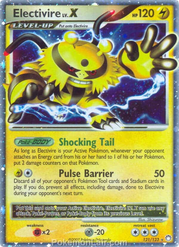 2007 Pokemon Trading Card Game Diamond and Pearl Mysterious Treasures Price List – 121 Electivire