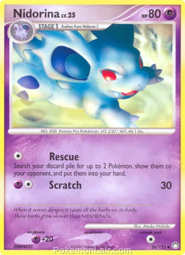 2007 Pokemon Trading Card Game Diamond and Pearl Mysterious Treasures Price List – 56 Nidorina