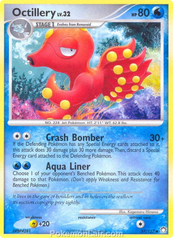 2007 Pokemon Trading Card Game Diamond and Pearl Mysterious Treasures Price List – 57 Octillery
