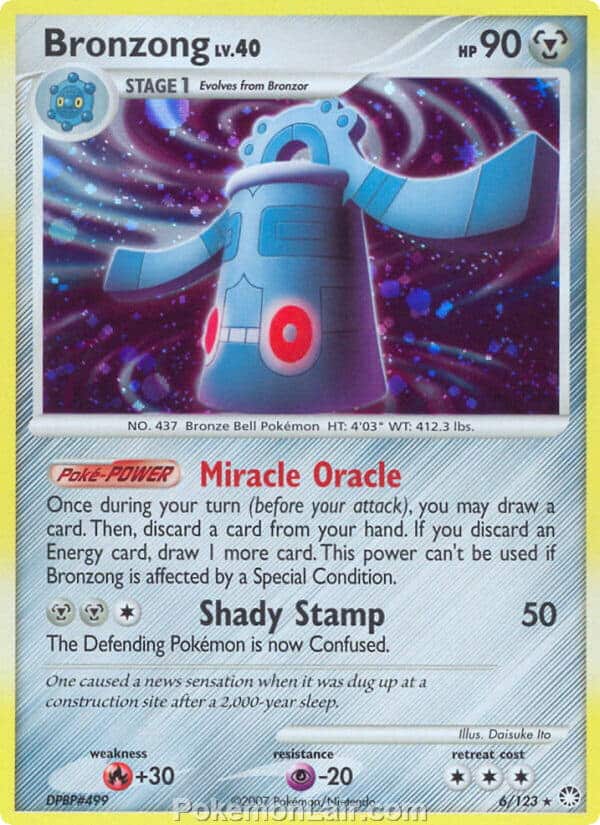 2007 Pokemon Trading Card Game Diamond and Pearl Mysterious Treasures Price List – 6 Bronzong