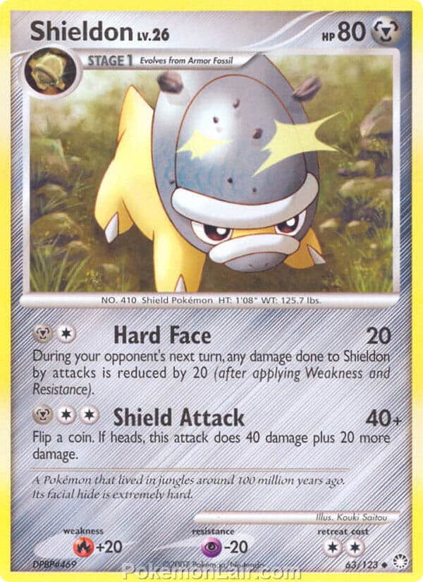 2007 Pokemon Trading Card Game Diamond and Pearl Mysterious Treasures Price List – 63 Shieldon