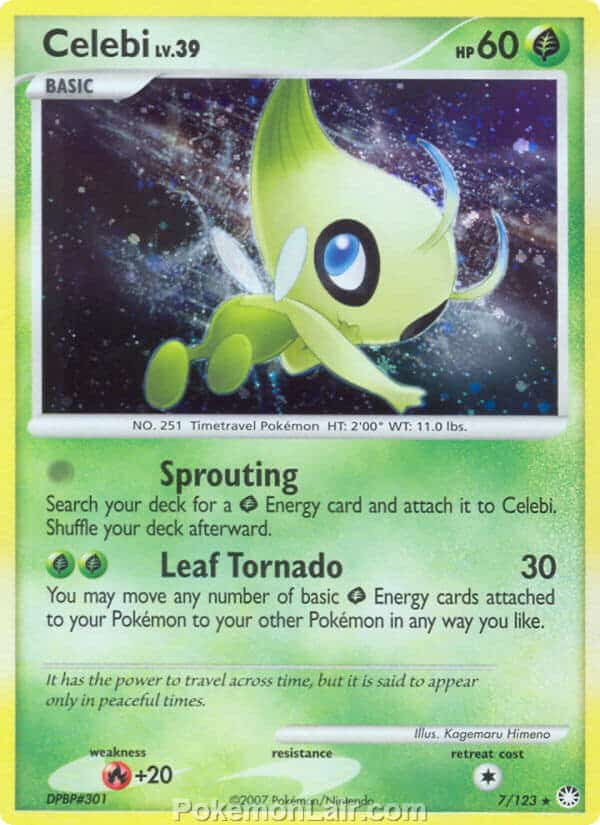 2007 Pokemon Trading Card Game Diamond and Pearl Mysterious Treasures Price List – 7 Celebi