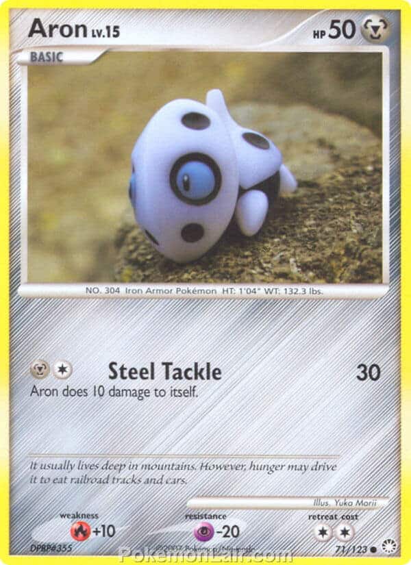 2007 Pokemon Trading Card Game Diamond and Pearl Mysterious Treasures Price List – 71 Aron