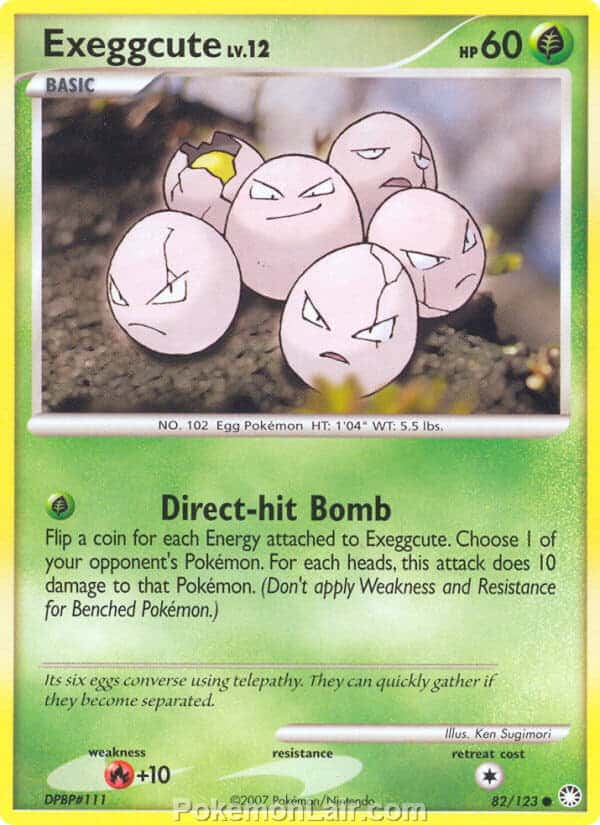2007 Pokemon Trading Card Game Diamond and Pearl Mysterious Treasures Price List – 82 Exeggcute
