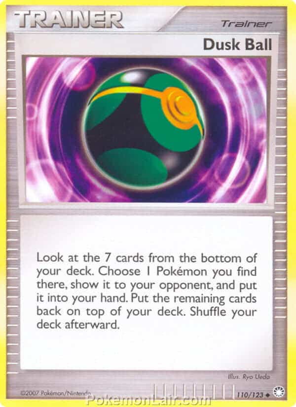 2007 Pokemon Trading Card Game Diamond and Pearl Mysterious Treasures Set – 110 Dusk Ball