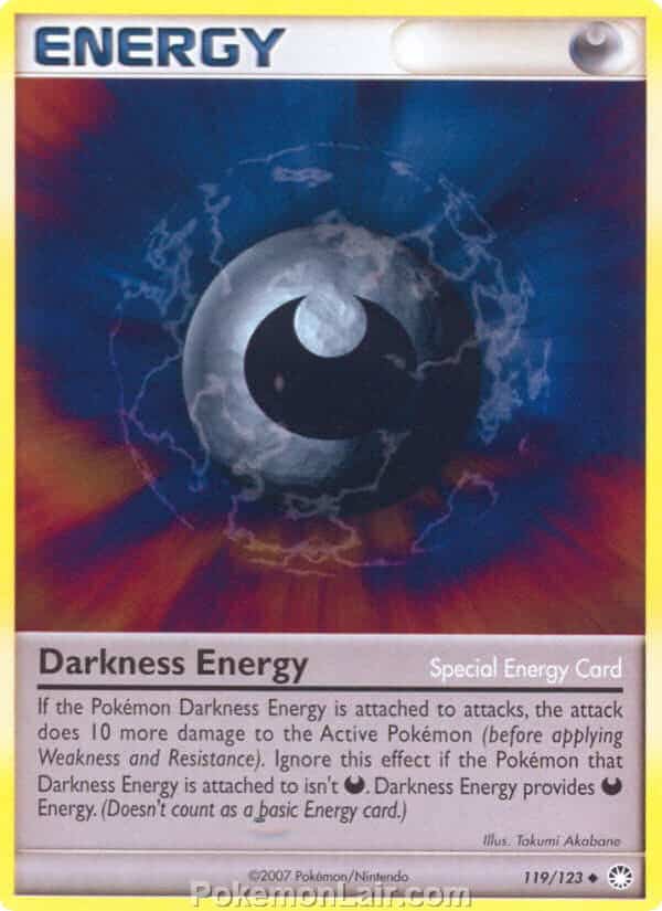 2007 Pokemon Trading Card Game Diamond and Pearl Mysterious Treasures Set – 119 Darkness Energy